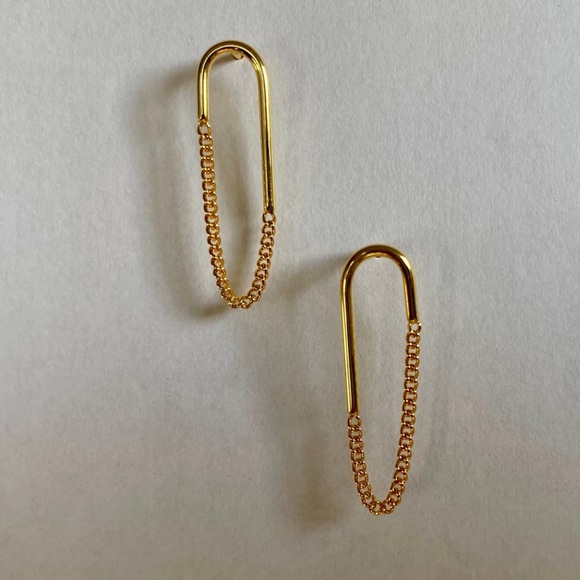 Slim Oval Earrings - Picture 1 of 5